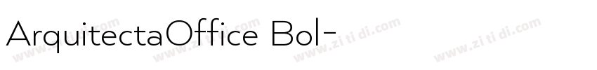 ArquitectaOffice Bol字体转换